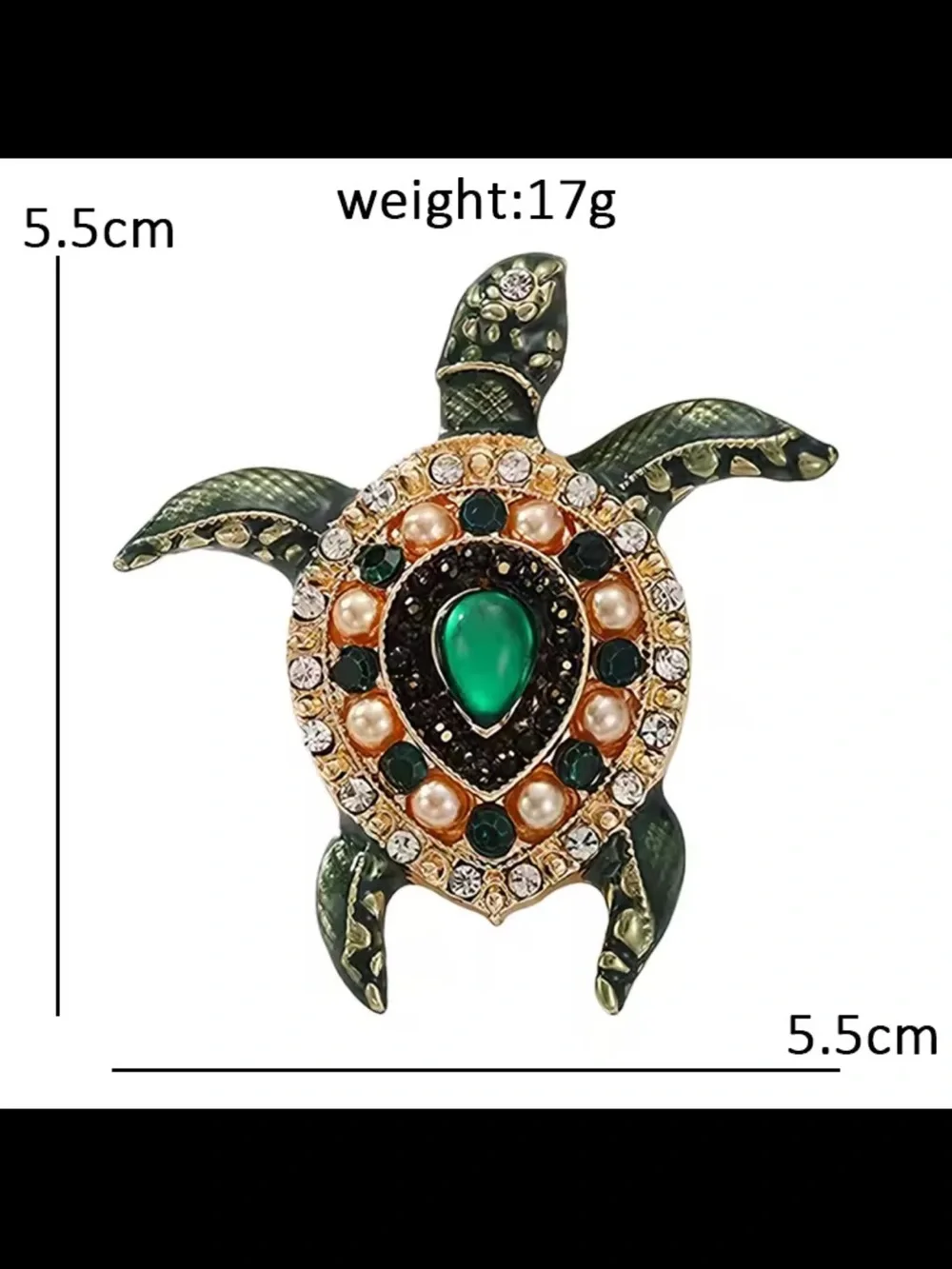 Coastal Charm Sea Turtle Brooch